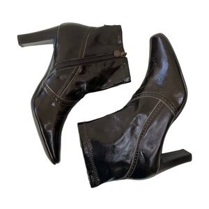 Etienne Aigner Heeled Ankle Boots Brown 7 Never Worn